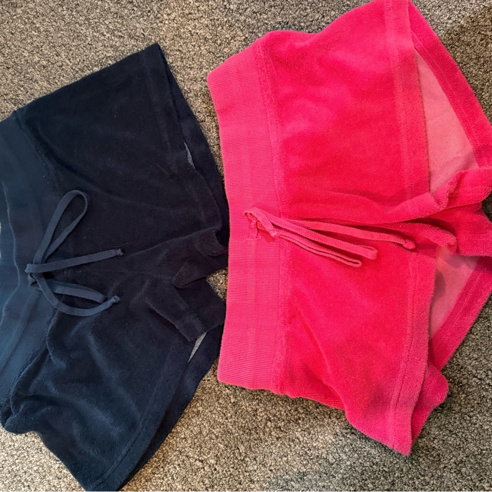 Hard Tail Black and Pink Athletic Shorts
